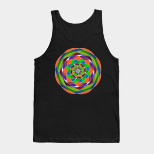 Geometric Carnival Pinwheel Tank Top